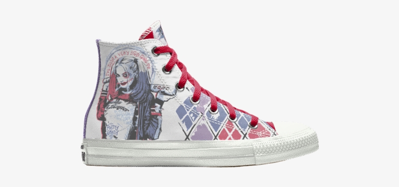 27 Jun - Harley Quinn Suicide Squad Converse, transparent png #9212466
