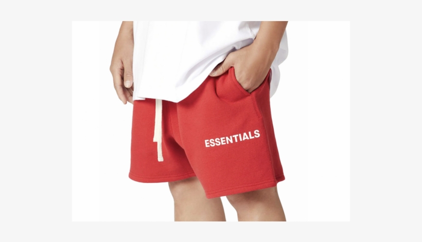 Fog Essentials Sweat Shorts Red - Girl, transparent png #9212819