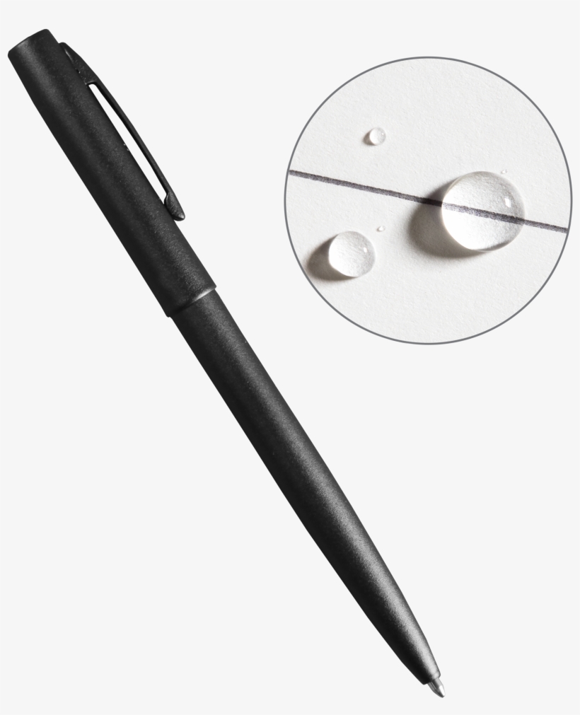 Rite In The Rain Weatherproof Black Metal Clicker Pen - Rite In The Rain Pen, transparent png #9213088