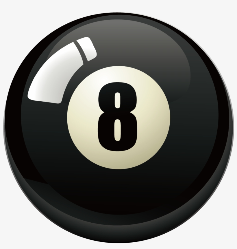 Billiard Snooker Eight Eightball Transprent Png Free - Billiard Ball, transparent png #9213436