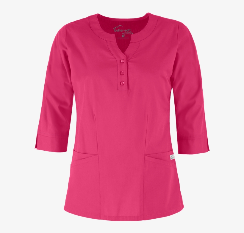 Bss584 - Three Quarter Sleeve Scrub Tops, transparent png #9214480