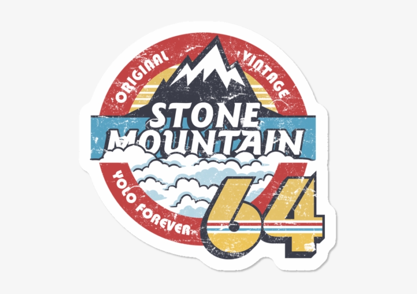 Stonemountain64 Retro Sticker Sticker By Stonemountain64 Label Free