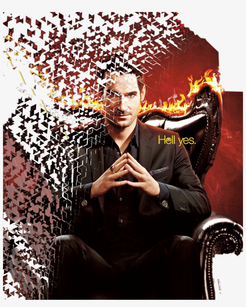 Lucifer Sticker - Imagen Del Protagonista De Lucifer Serie, transparent png #9214736