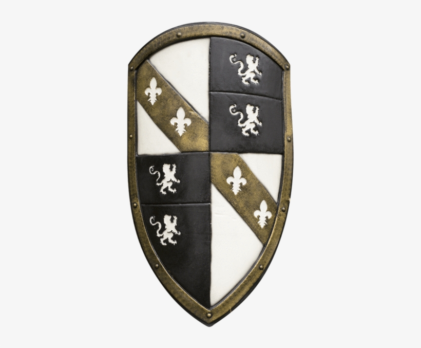 White Lion Larp Shield - Medieval Shields, transparent png #9214899