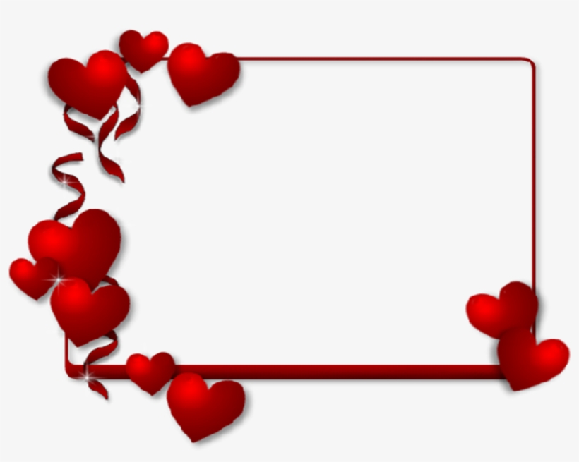 Frame Clipart Valentines Day - Heart Borders And Frames, transparent png #9216534