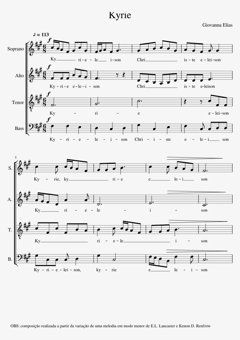 Kyrie Giovanna Elias - Moorlough Shore Sheet Music, transparent png #9216639