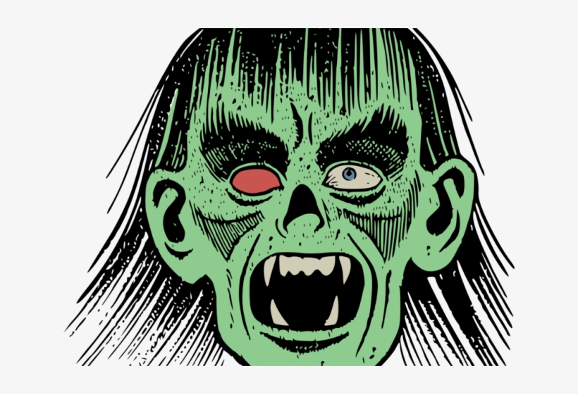 Drawn Zombie Covered Mouth - Halloween College Party Poster, transparent png #9217055