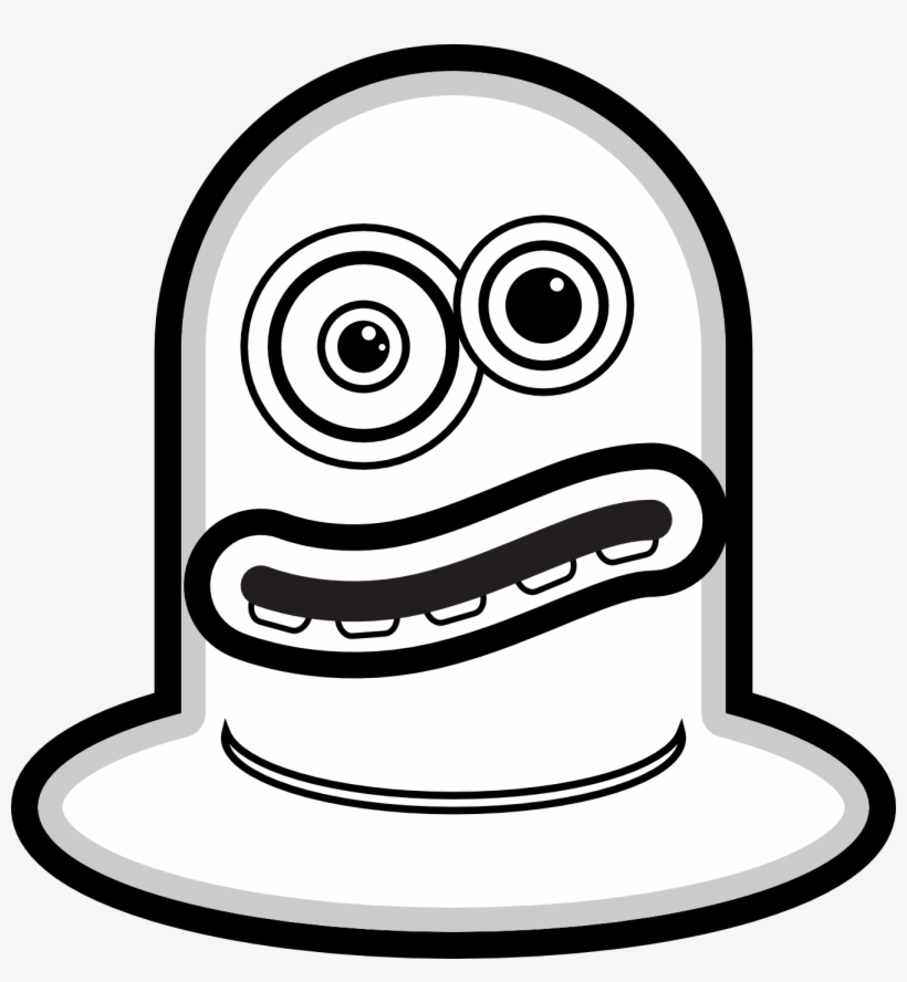 Cartoon Monsters 1 Black White Line Art Scalable Vector, transparent png #9217155