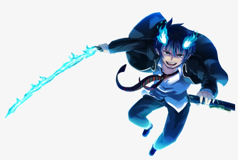 青 之 驅 魔 師 桌布, transparent png #9217430