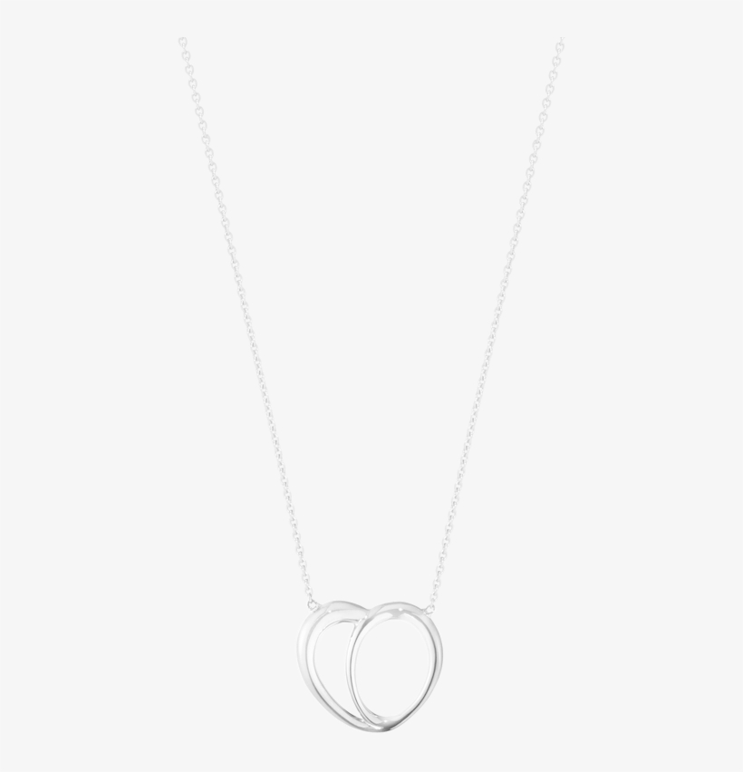 Georg Jensen Offspring Sterling Silver Heart Pendant - Necklace, transparent png #9217619