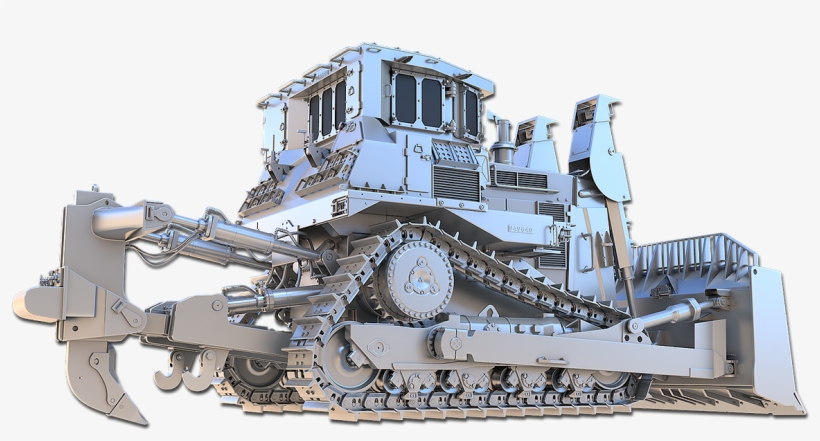 Ben Tate D9r Armored Bulldozer 3d Model - Tugboat, transparent png #9217870
