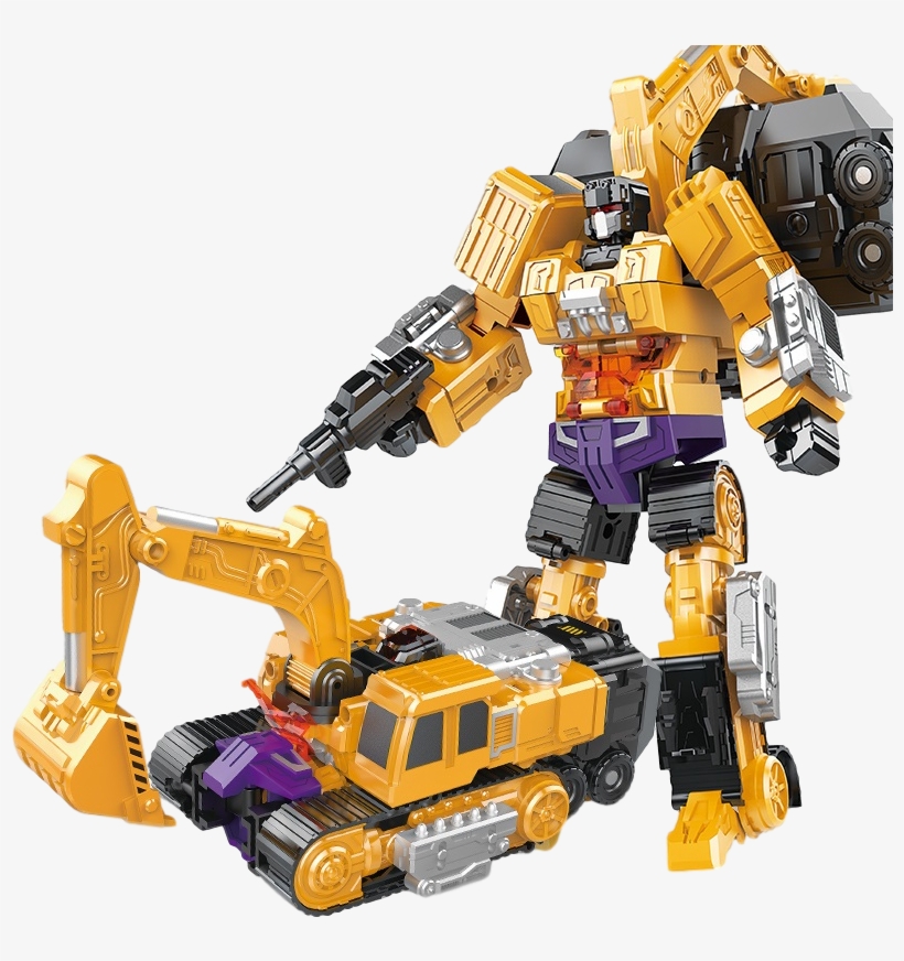 Kid Toy Truck Bulldozer - Transformers Excavator, transparent png #9217971