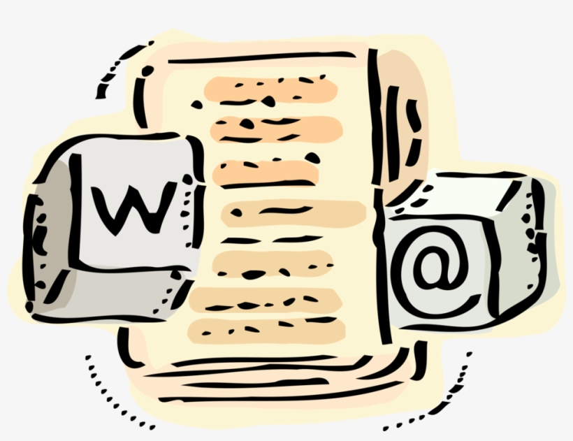 Vector Illustration Of Email Webmail Correspondence, transparent png #9218853