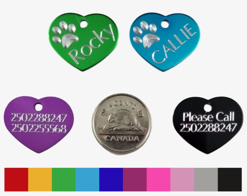 Aluminum Heart With Paw - Heart, transparent png #9219079