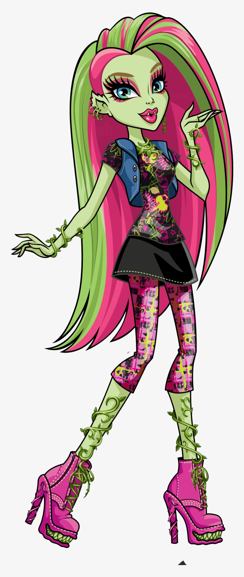 Venus Mcflytrap From Monster High With Venus Mcflytrap - Monster High Venus Base, transparent png #9219080