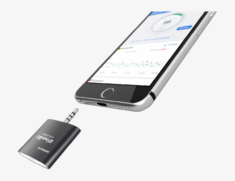 Smartphone Into A Smart Blood Glucose Meter - Iphone, transparent png #9219450