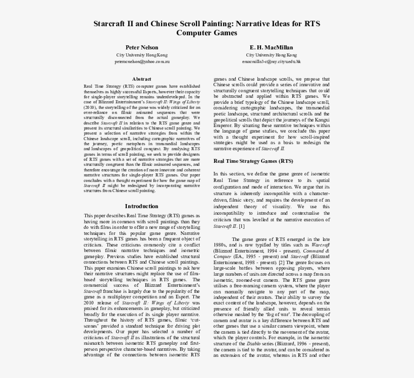 Starcraft Ii And Chinese Scroll Painting - Document, transparent png #9219497