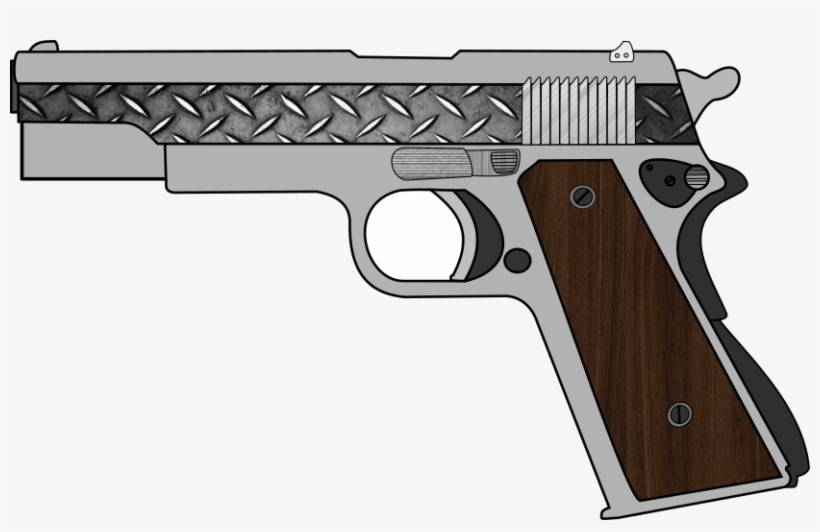 19 1911 Vector Gun Huge Freebie Download For Powerpoint - Firearm, transparent png #9219606
