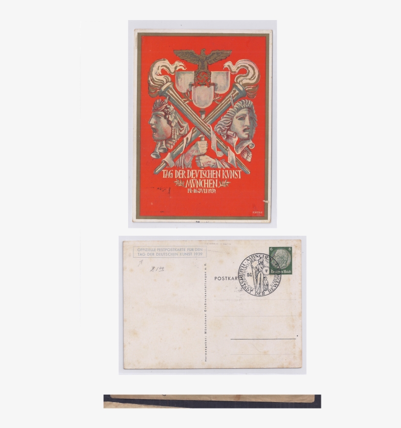 Postcard Munchen - Tag Der Deutschen Kunst München, transparent png #9220122