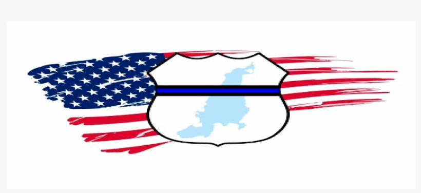 2019 Aquidneck Island National Police Parade - Flag Of The United States, transparent png #9220211