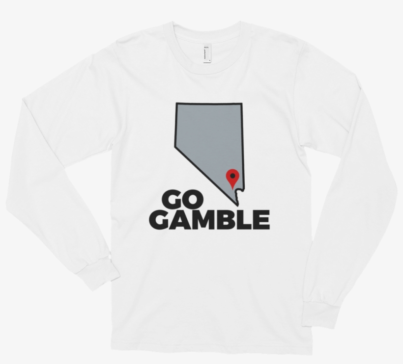 White Location Las Vegas Long Sleeve T-shirt - Sweatshirt, transparent png #9220835