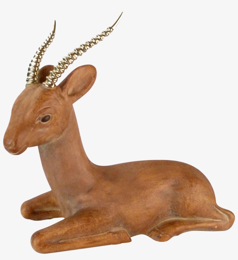 Ceramic Brass Chairish - Thomson's Gazelle, transparent png #9221064