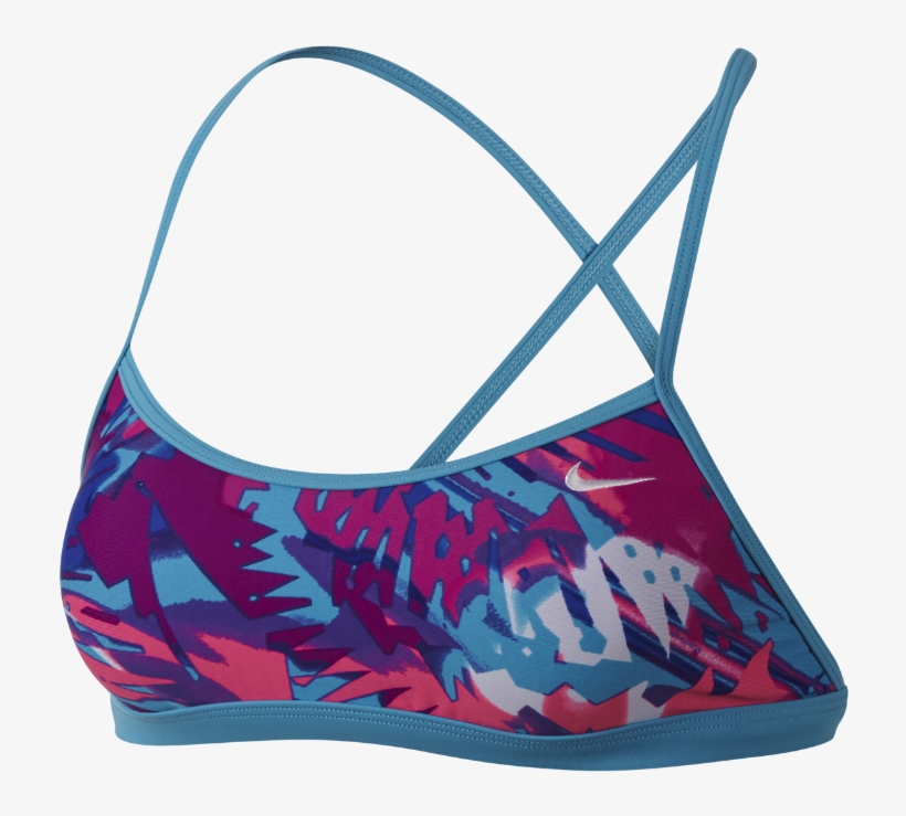 Nike Tropical Crossback Sports Bra Women's Swim Top - Shoulder Bag, transparent png #9221952