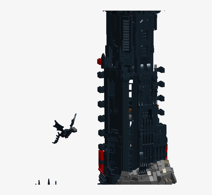 1lego Lotr Custom Barad Dur Update 2 20 18 7 - Construction Set Toy, transparent png #9222301
