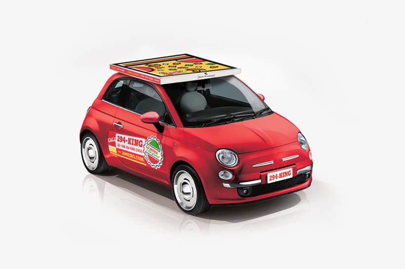 30 Inch Party Pizza - Fiat 500, transparent png #9222322