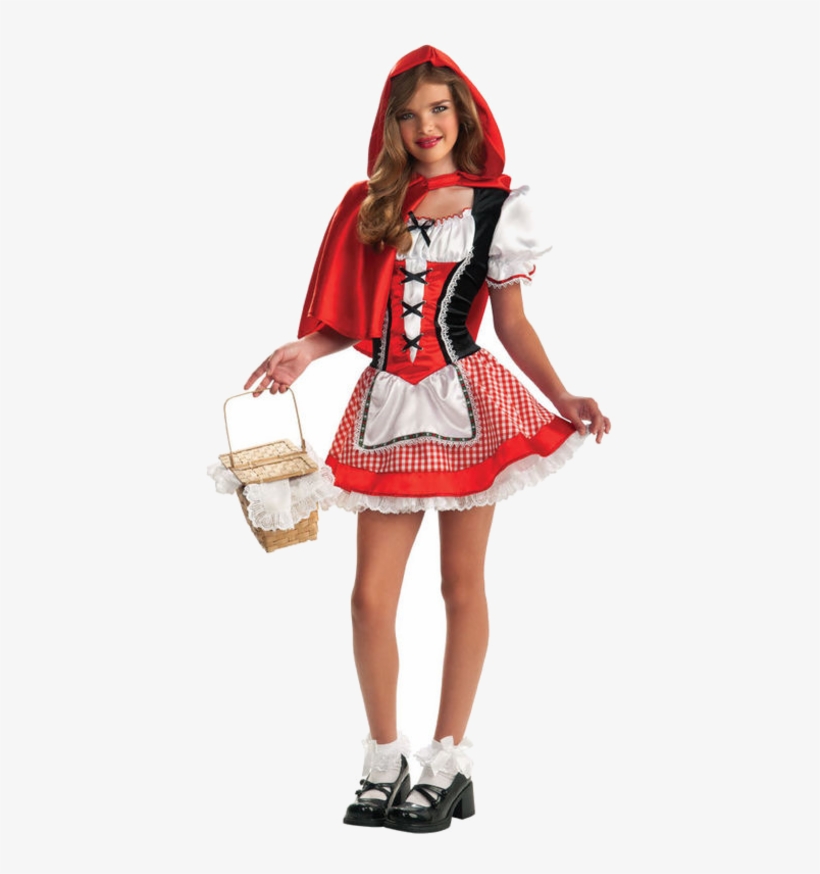 Little Red Riding Hood Costume For Teenagers, transparent png #9222369
