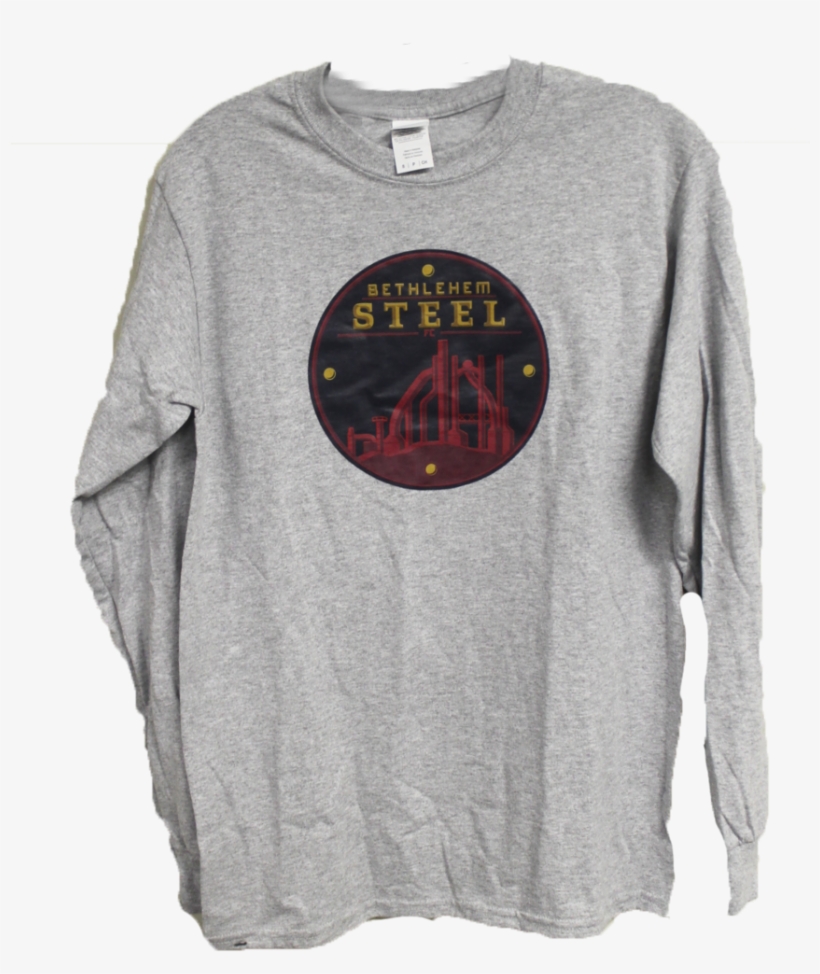 Gildan Men's 2nd Logo L/s- Grey - Long-sleeved T-shirt, transparent png #9223255