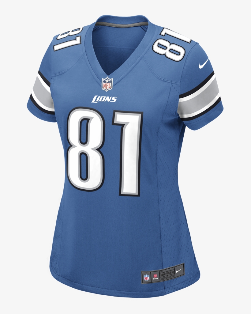 Nike Nfl Detroit Lions Women's Football Home Game Jersey - Detroit Lions, transparent png #9223699