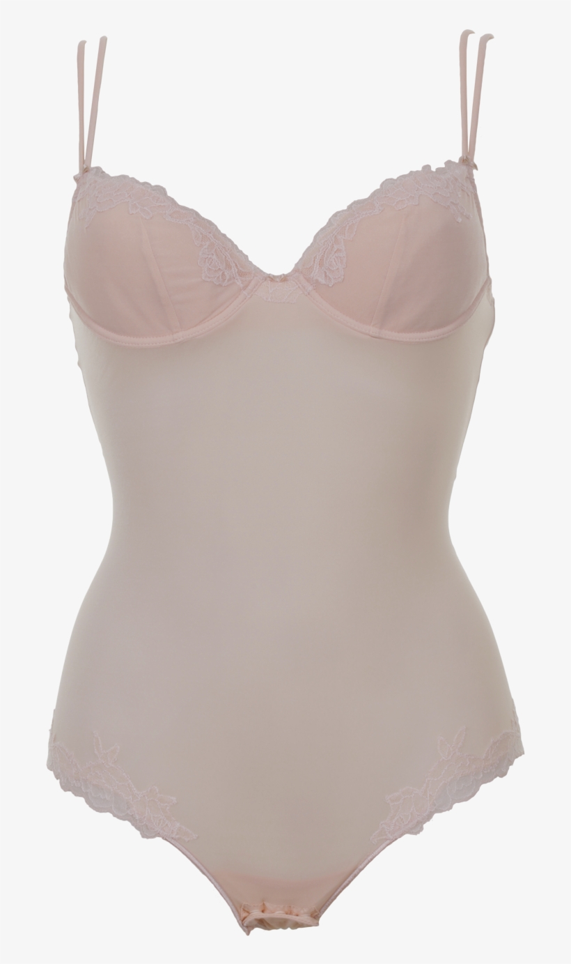 Brunico Gefütterter String Body In Puder Aus Spitze - Lingerie Top, transparent png #9224027