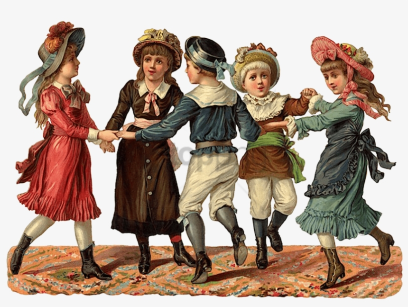 Free Png Download Dancing Victorian Children Png Images - Victorian Children Dancing, transparent png #9224057