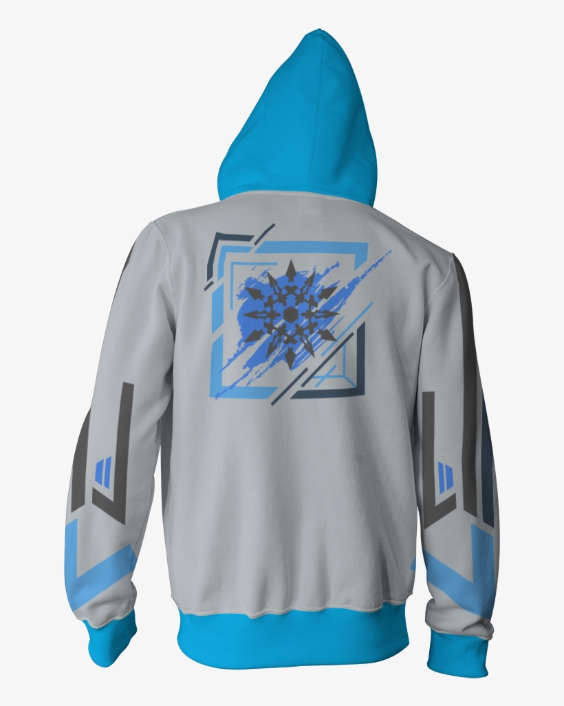 Rwby Weiss Schnee Zip Up Hoodie Fullprinted Zip Up - Hoodie, transparent png #9224306