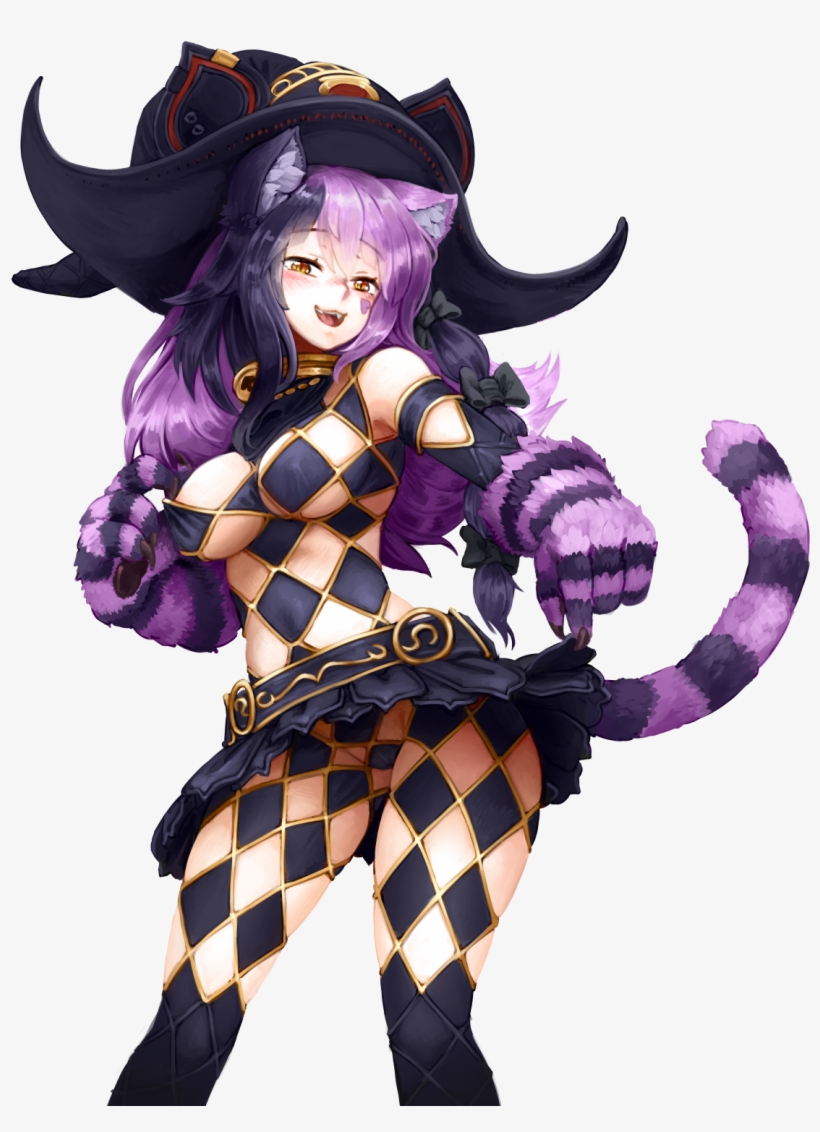 17285924 - Anime Cheshire Cat Girl, transparent png #9225002