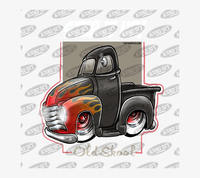 51 Chevy Truck Flames - Pickup Truck, transparent png #9225367