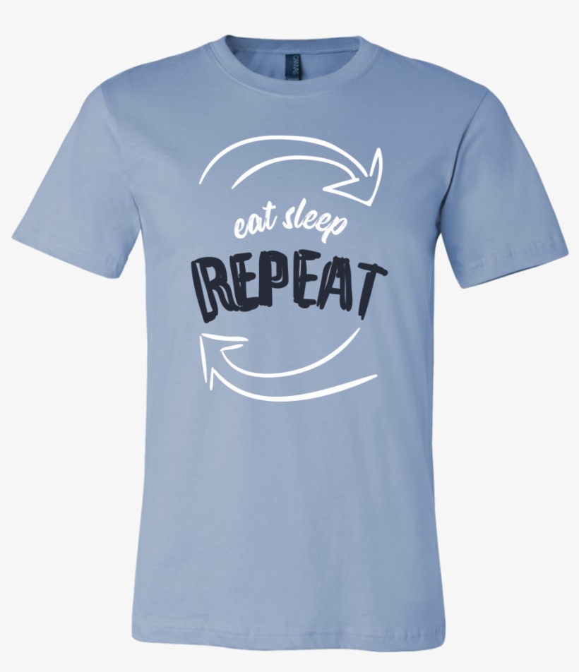 Mens Shirt Eat Sleep Repeat T-shirt Buy Now - Active Shirt, transparent png #9225739