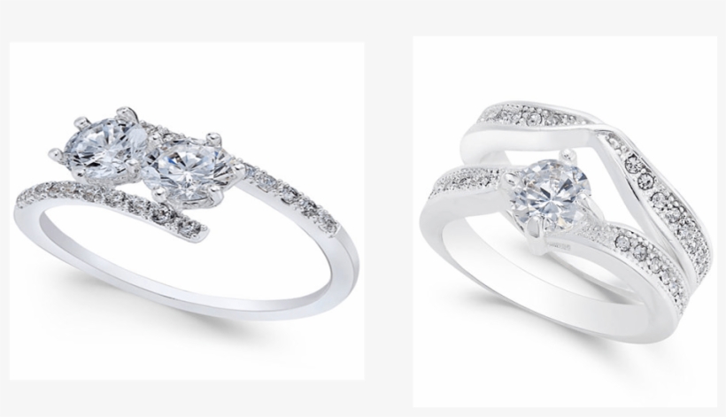 Hurry Over To Macy's And Score These Beautiful Rings - Pre-engagement Ring, transparent png #9225841