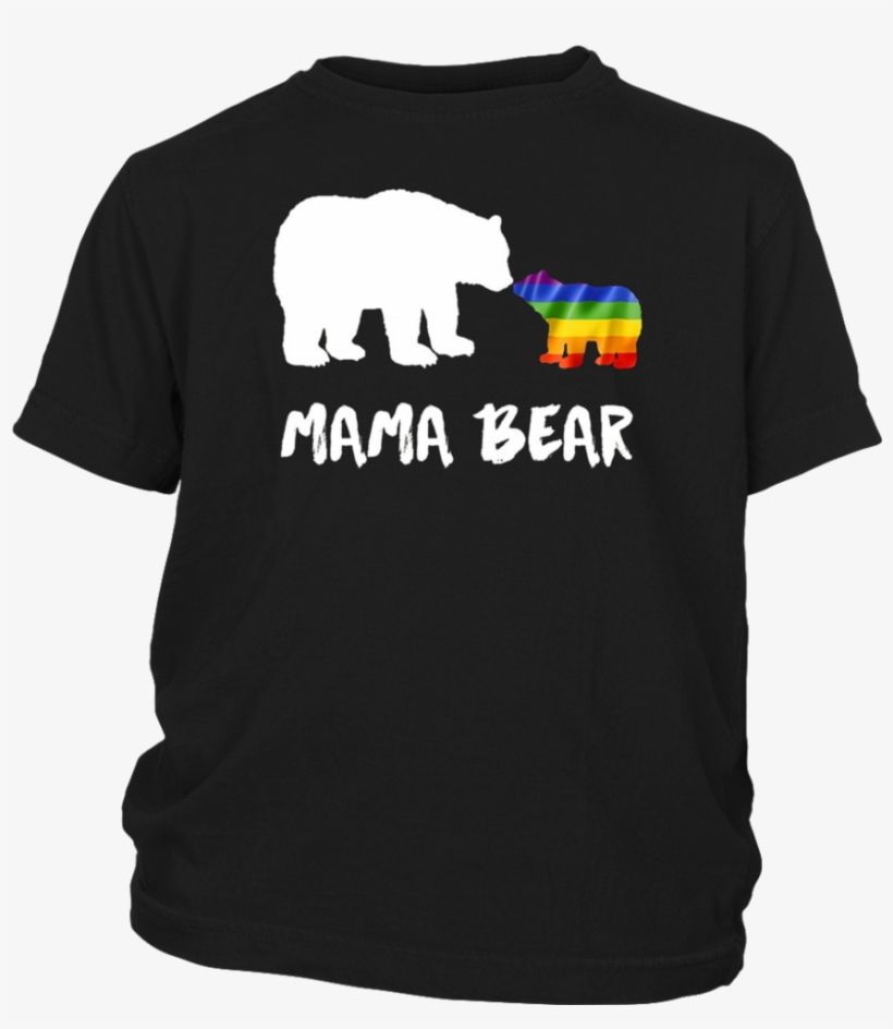 Lgbt Mama Bear Mom Lesbian Gay Bisexual Transgender - Shirt, transparent png #9227615