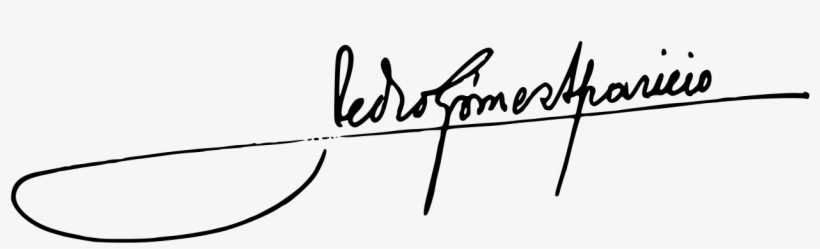 Firma De Pedro Gómez Aparicio - Calligraphy, transparent png #9227913