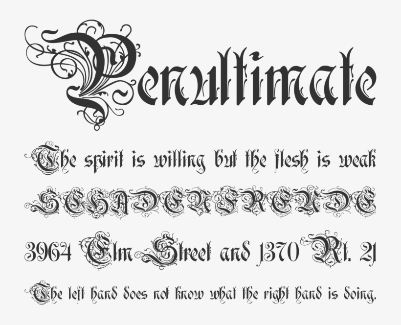Decorative Font, transparent png #9228173