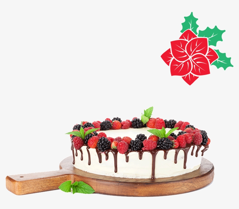 Christmas Cake - Cake, transparent png #9228556
