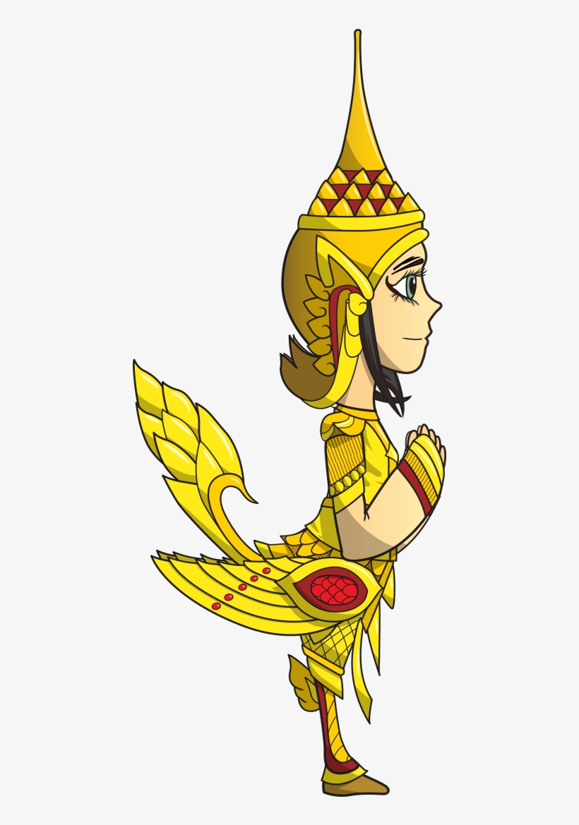 Kinnari - Cartoon, transparent png #9229218