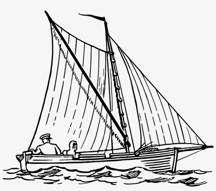 All Photo Png Clipart - Ocean With Boat Drawing, transparent png #9229564