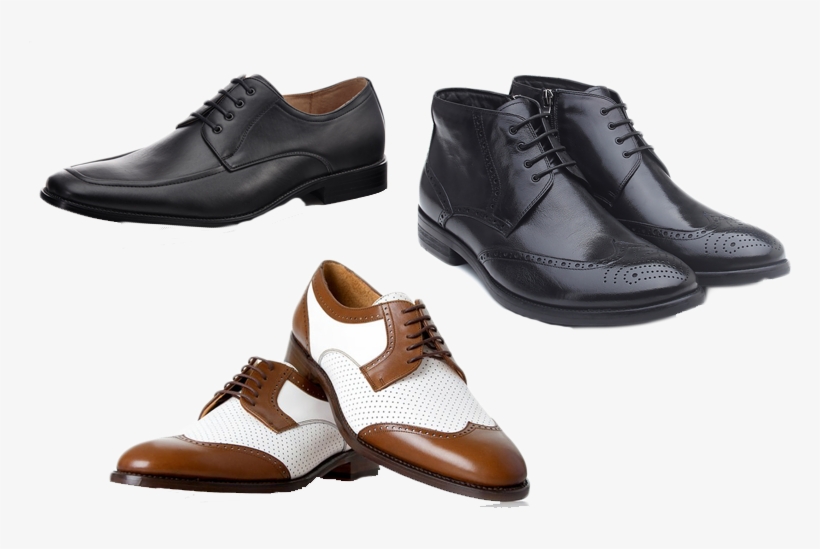 Men's Dress Shoes - White And Purple Dress Shoes, transparent png #9230970
