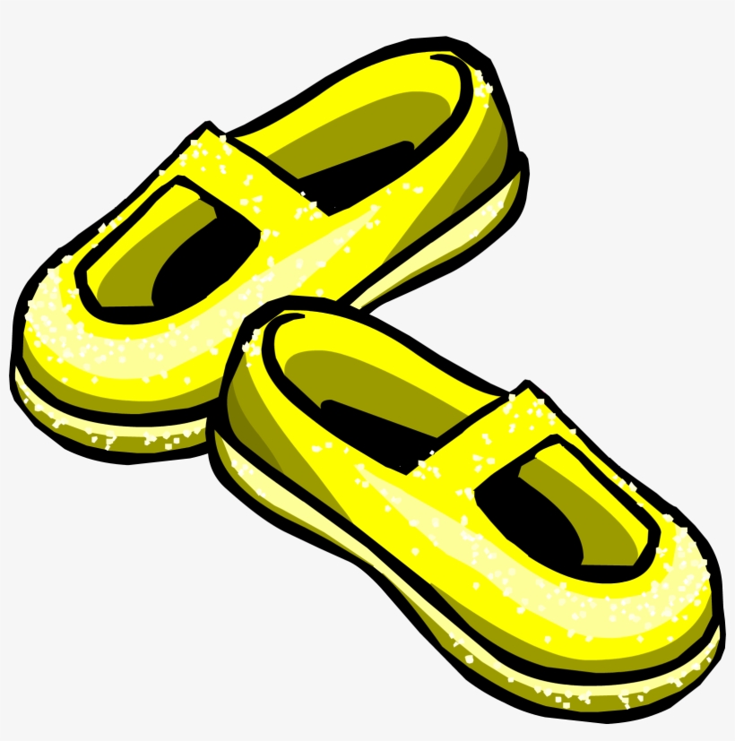 Clip Black And White Stock Sneakers Clipart Basketball - Club Penguin Yellow Shoes, transparent png #9231013