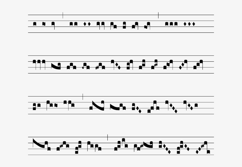 If We Don't Consider The Different Heights Of The Notes - Sheet Music, transparent png #9231561