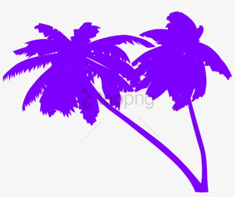 Free Png 80s Palm Tree Vector Png Image With Transparent - Palm Trees Vector Png, transparent png #9231570