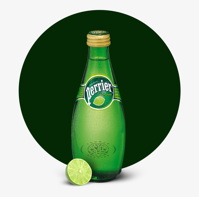 Perrier Sparkling Water, Lime, 330ml Glass Bottle - Carbonated Soft Drinks, transparent png #9231892